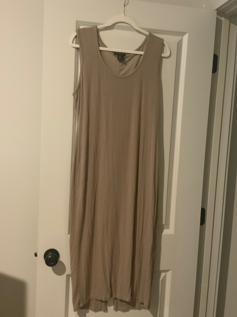 Rachel Zoe Sleeveless Taupe Maxi Dress